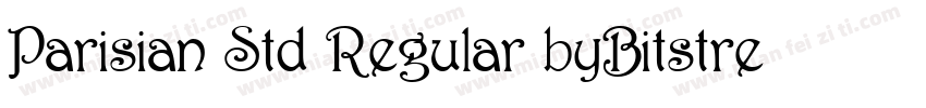Parisian Std Regular byBitstream字体转换